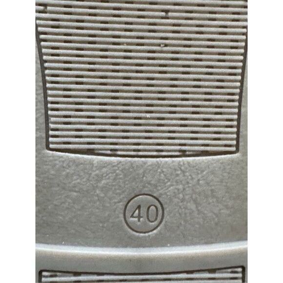 Bueno Navar Leather Laser Cut Peep Toe Slip On Espadrilles Sandals Olive Size 40 - Picture 11 of 11